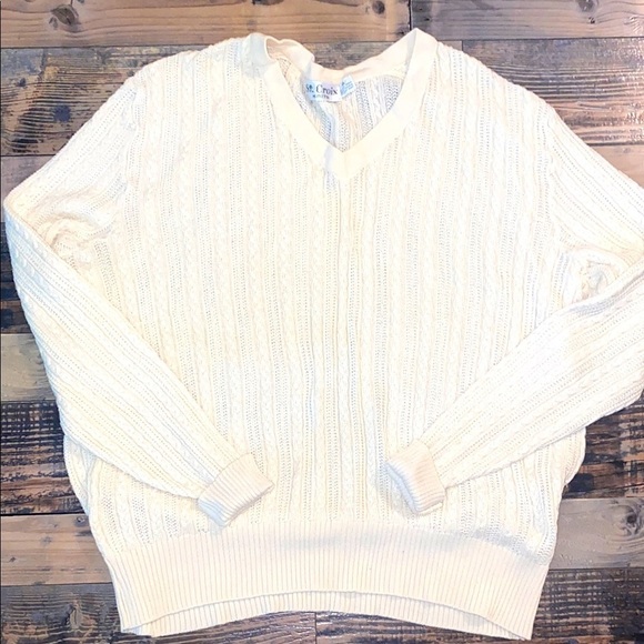 st croix Sweaters - ST. Croix Knit Durane Cotton Sweater size XL